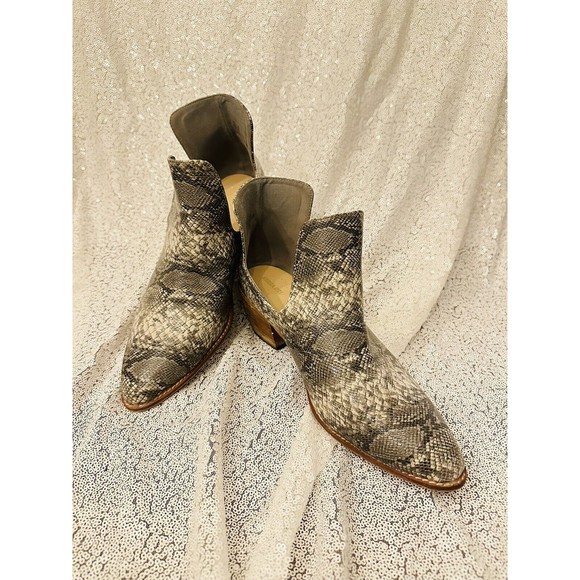 Arider Girl Snakeskin Ankle Boots Women’s Sz 10 Sz 41 - Picture 1 of 10